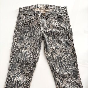 Current Elliott Python print denim